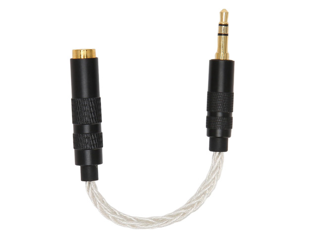 4.4mm Balanced Female to 3.5mm Stereo Male Adapter Cable, Portable Headphone Convert Cable with Gold Plated Connectors and Single Crystal Copper...