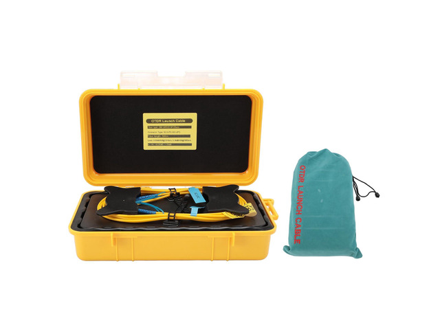 OTDR Launch Cable Box with 500m SC UPC to SC UPC Fiber Optic Extension Cord, OTDR for Accurate LAN WAN MAN Testing, Lightweight Portable Design