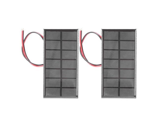 2pcs DC3.5V 250mA Mini Solar Panels, Polysilicon Solar Cell Charger with 30cm Cable, High Efficiency Mini Solar Panel Module for DIY Solar Lights...