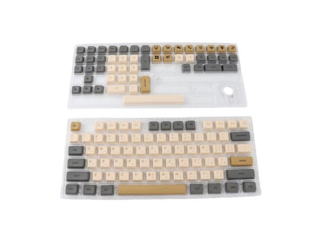 125pcs Arabic Shimmering Theme XDA Profile PBT Keycaps, Mechanical Keyboard Keycaps with Dye Sublimation Legends, Full Set for 61 64 68 75% 87 98%.
