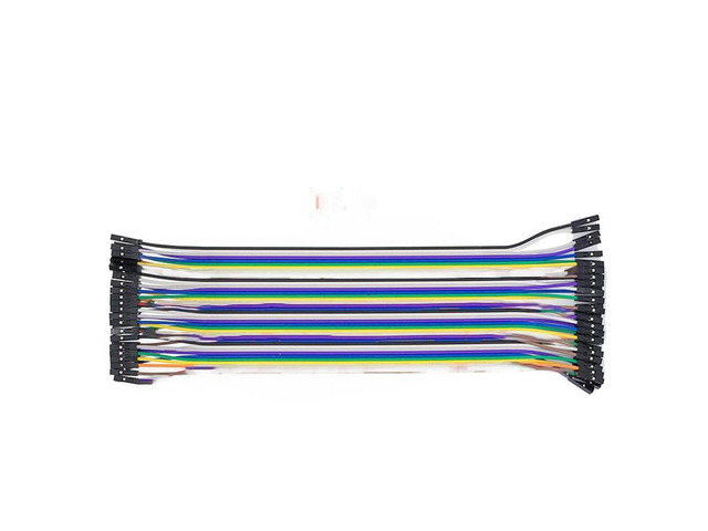 40pin in Row Cable 20cm 2.54mm 1pin 1p-1p Female to Female Jumper Wire