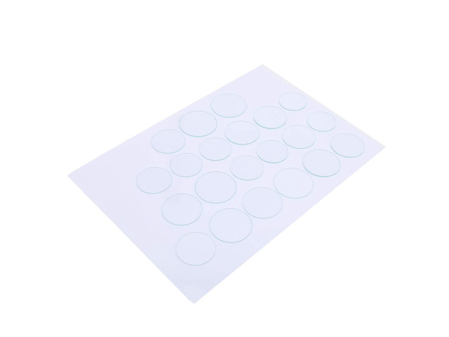 21pcs Flat Watch Glass Lens Set, Smooth High Temperature 1.2mm Thick Mineral Glass Set, 35mm to 45mm Diameter Range for Watch Repair & Replacement