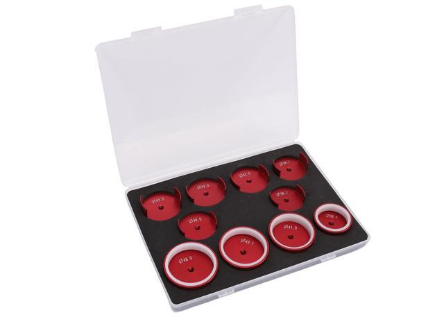 Aluminum Alloy Watch Dies Kit, 10pcs Watch Back Cover Press Tool Dies with Ergonomic Design for Watchmaker