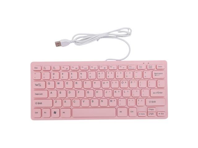 Dpofirs Wired Keyboard, USB Computer Keyboard for Laptops, PC, Qwert Layout, 78 Keys (English Version)