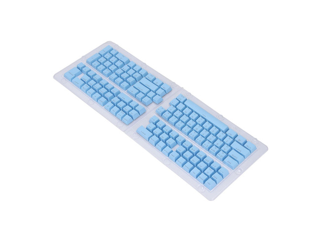 Dpofirs OEM Height Korean Keycaps 132 Keys with Matte Finish for 61 87 104 108 Mechanical Keyboard, Durable Replacement for Enthusiasts (Blue)