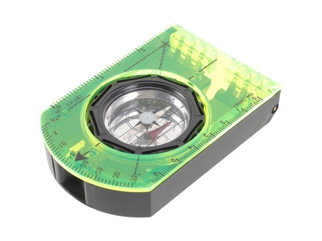 Outdoor Map Compass with Baseplate and Flip Cover Multifunctional Navigation Compass for Camping and Hiking with Scale for Backpacking and Survival