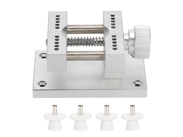 Metal Adjustable Watch Case Holder, Watchmaker Repair Tool, Professional Watch Movement Repair Tool with Spin Button for Watch Strap Removal, Fits.