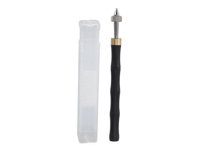 Pin Vise Hand Drill, Small Hand Drill with Wooden Handle, Precision Pin Vise Clamp for Watch Repair, Beech Wood and Stainless Steel Pin Vise Tool...