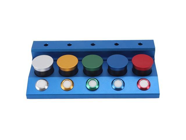 Professional 5 - Dish Watch Oiler Repair Kit, Metal Watch Oil Dip Tool with Lid for Spring Bars and Watch Bands, Impact Lubricant Cups for Horologists