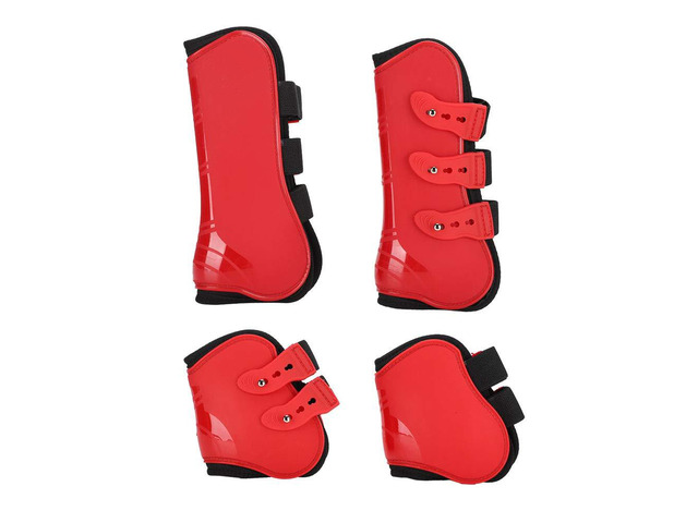 Adjustable Horse Leg Boots Set, PUNeoprene Material for Protection, Lightweight Breathable Horse Riding Equipment, Reduce Sweat and Friction, Great...