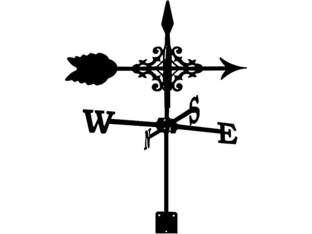 Weathervanes Weathervane with Arrows Gliders Ornament,Garden Stake Weather Vane Wind Direction Indicator Professional Measuring Tool Garden Yard...