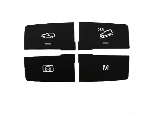 Center Console Switch Buttons, 4-Pack ABS Replacement with LED Light for Mercedes-Benz ML GL GLE GLS W166 X164 X166 W292 Models