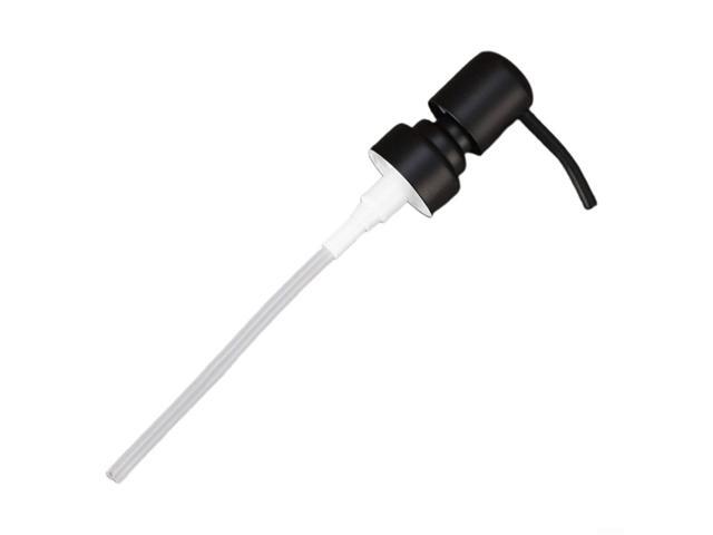Stainless Steel Liquid Dispenser Replacement for Soap, Lotion, Shampoo, Dish Soap & Essential Oils Rustproof ABS + 304 Stainless Steel Press(B)