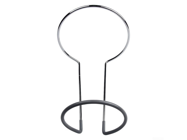 Wine Decanter Drying Stand for Wide-Bowl Decanters Chrome-Plated Carbon Steel Drainer Rack with Non-Slip PVC Base, 190 x 240 mm, Bar & Restau