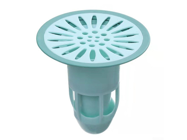 ABS+TPR Magnetic Floor Drain Stopper with Mesh Hair Strainer for Bathroom Sewer Cover Fits 3.77.5 cm Drain Holes, Resistant & Leak-Proof(Green)