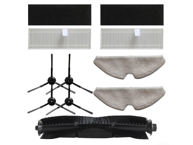 Replacement Parts For Neabot N1 N1 Plus Robot Vacuum, Roller Brush Side Brush Filter Pad Kit, Accessories Set For Deep Cleaning