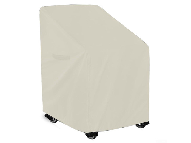 Waterproof Rollator Cover, Heavy-Duty 210D Oxford Fabric with Windproof Straps, Fit for Senior Folding Walkers Dust Protection(210D-Beige)