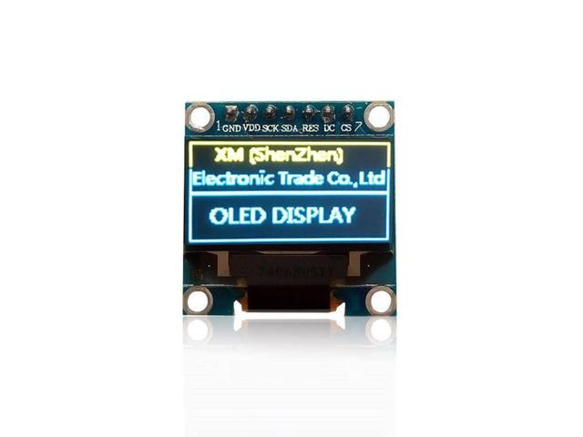 Generic 10pcs/lot 0.96''Yellow Blue 128X64 OLED LCD LED Display Module for 0.96'' SPI Communicate D33