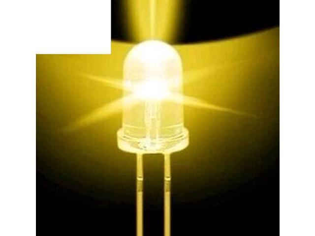 1000 pcs/Lot 5mm LED Highlight Yellow Light LED Long Feet LED