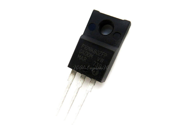2pcs/lot 10N80 P10NK80ZFP STP10NK80ZFP TO-220 10A / 800V LCD MOS Field-Effect Transistor New