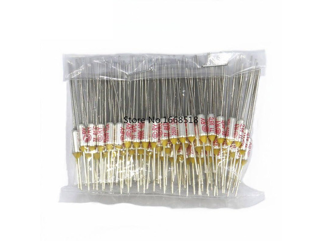 RY 100pcs/lot Micro Thermal Fuse 10A 250V RY 95 Degrees Tf 95 C Mini Temp Fuse Metal Shell Thermal Cutoff