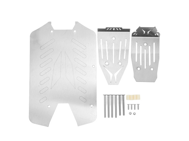 Stainless Steel RC Skid Plate, RC Chassis Armor Guard for 1/10 Big Rock ARRMA VORTEKS, Durable Rustproof Chassis Protector with Easy Direct...