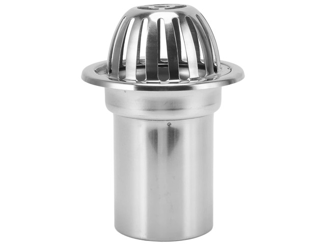 Stainless Steel Roof Floor Drain, Outdoor Floor Drain for Balcony and Terrace, Non Blocking Round Rain Bucket Drainage Parts with Removable Cap for...