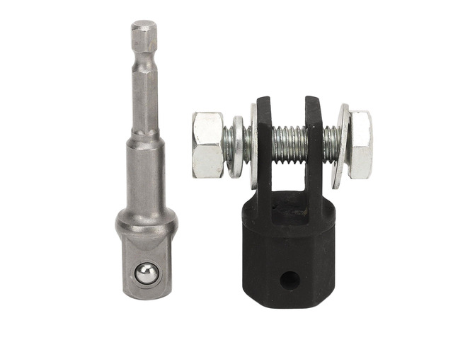 1/2 Inch Scissor Jack Adapter, Wireless Drill Compatible Scissor Jack Drill Adapter with Steel Ball Joint for Impact Wrench and Tire Iron Use on...