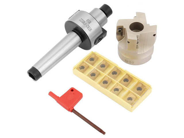 MT2 - FMB22 Face Mill Holder with BAP400R - 50-22 End Milling Cutter, 10pcs APMT1604 Carbide Inserts, High - Speed CNC Facing Mill for Precision...
