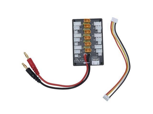 Parallel Charging Board XT30 Plug 20A Battery Charger, 6 - Channel Parallel Charge Board with Connection Cable for RC Toy Upgrade, Compatible with...