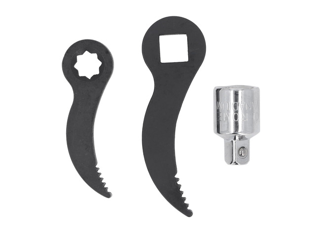 Crowbar Adapter Head Tools, 3/8in Star and 1/2in Square Serrated Pry Bar Wrench Adaptor with Extension for Half Shaft Removal, Heavy Duty CRV Steel...