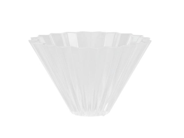 Conical Resin Coffee Filter Cup, Reusable Hand Brewed Coffee Dripper, Origami Cone Design Coffee Strainer with 25mm Bottom Hole for Pour Over...