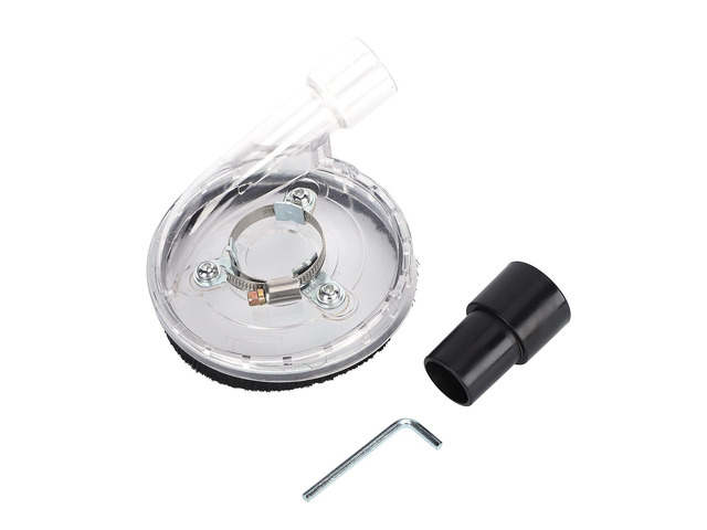 Dust Shroud Kit for 4in Flap Disc, Universal Dry Grinding Cover for Angle Grinders, Transparent Polycarbonate Dust with Detachable and Soft Brush...