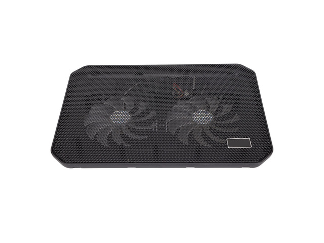 Laptop Cooling Pad Dual Fans, Wireless Laptop Cooler with Ergonomic Angle and Dual USB Ports, Fast Heat Dissipation Cooling Pad for Laptops Under 17in