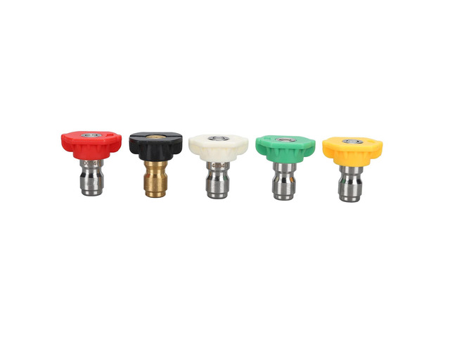 5Pcs Pressure Washer Spray Tips Nozzle Kit, Multiple Degrees Quick Connect 1/4in Set for Power Washer, 0° to 40° and Soap Nozzles with 4000PSI Max...