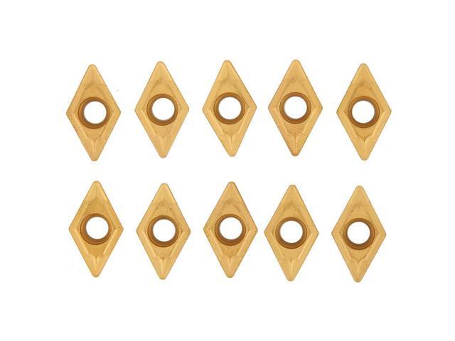 DCMT11T308 DCMT32.51 Carbide Turning Inserts, CNC Lathe Tool Inserts, TiAlN Coated Carbide Insert Blades for Steel and Cast Iron Roughing and Semi...