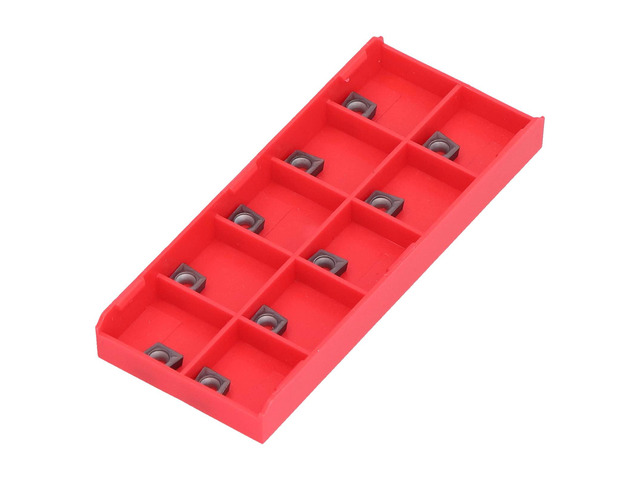10Pcs CCMT09T304 Carbide CNC Turning Inserts, Metal Cutting Tool Blades for Steel and Stainless Steel, Durable Lathe Insert Set for CNC Lathes with...