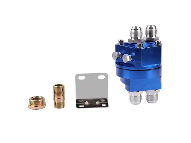 Oil Filter Relocation Adapter Kit, M20 Oil Filter Adapter with 3/4X16 and M20X1.5 Threads, Aluminum Alloy Oil Cooler Relocation Fitting for...