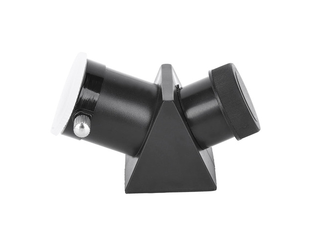 5P0081 Black 0.965 Inch 45° Diagonal Mirror for Astronomical Telescope, Refraction Telescope Accessory with Cover for Comfortable Viewing Angle