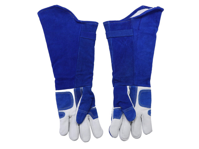 Animal Handling Gloves, Thickened Insulated Anti Scratch Protective Gloves with 23 Inch Extended Forearm Coverage, Bite Leather Work Gloves for...