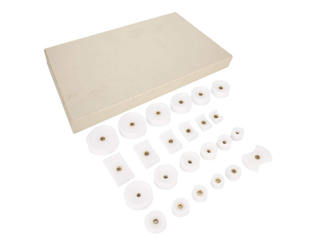24Pcs Watch Back Case Press Dies Mold, Watch Press Die Set for Watch Repair Tool, Metal and Plastic Watch Case Press Dies with Multiple Sizes for...