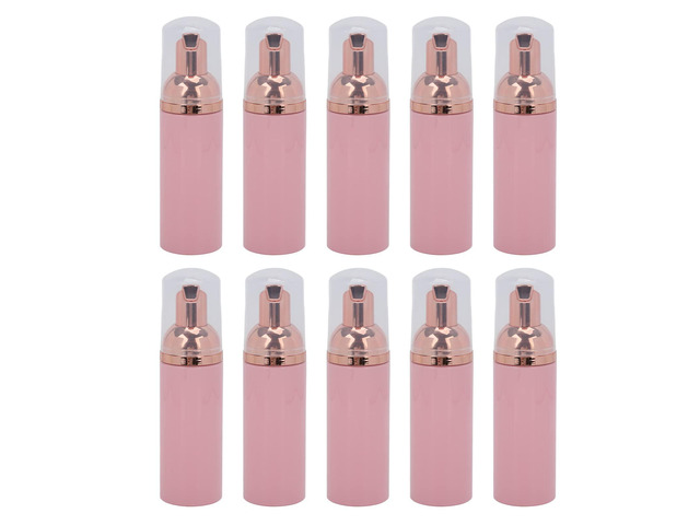 10Pcs Foam Pump Bottle 50ml, Foam Dispenser for Shampoo Soap, Transparent PET Travel Pump Bottle with Large Mouth Press Type Foam Soap Dispenser...