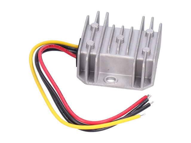DC Voltage Converter 12V to 24V 3A Boost Converter, 72W Car Power Supply Module with Die - Cast Aluminum Heat Sink, IP68 for LED Strips, Cameras, Car