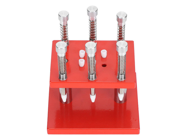 6 Presser Watch Hand Fitting Tool, Watch Hand Setting Presser for Manual Watch Repair, Precision Needle Setting Kit with 4 Dies for Watchmakers and...