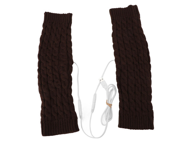 Heated Over Knee Leg Warmers, Winter Footless Thigh High Socks with USB Heating, Soft Elastic Long Leg Warmers for Office Home, One Size Fits Most,...