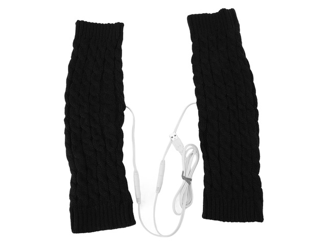 Heated Over Knee Leg Warmers, Winter Footless Thigh High Socks with USB Heating, Soft Elastic Long Leg Warmers for Office Home, One Size Fits Most,...
