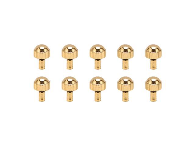 10pcs Golden Watch Crown Alloy Replacement Parts, Watch Head Repair Spare Accessory for Watchmakers, Durable Anti Rust Crown Set with Precise Fit for