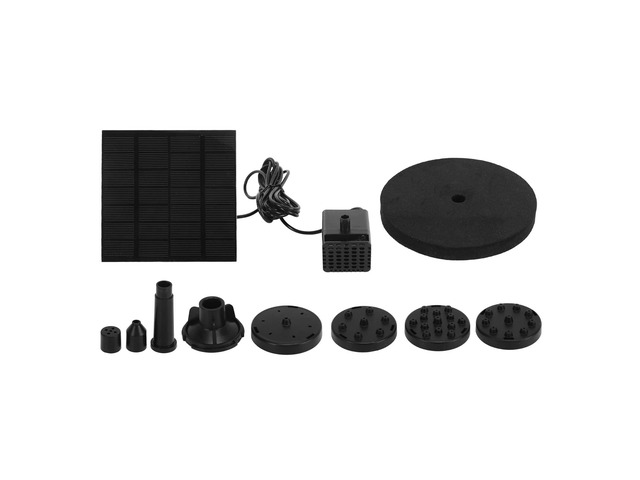 Solar Water Fountain Pump Outdoor Small Submersible Bird Bath Fountain Kit, 120cm Lift Solar Powered Water Pump for Garden Pond Pool with 10...