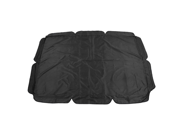 Outdoor Swing Canopy Replacement, Porch Top Cover, and Weather 600D Oxford Fabric with Reinforcement Straps for Patio Yard Garden Chair (Black)