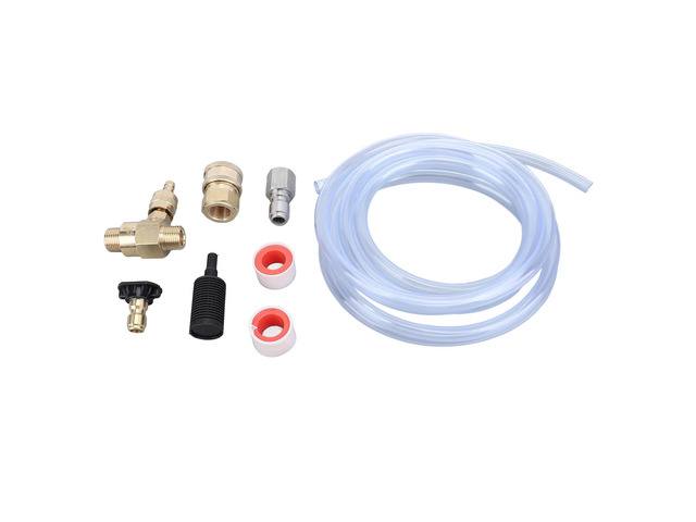 High Pressure Washer Chemical Injector Kit, Pressure Washer Chemical Injector Kit with Adjustable Valve, 4000PSI 3/8 Inch Connector Black Nozzle...